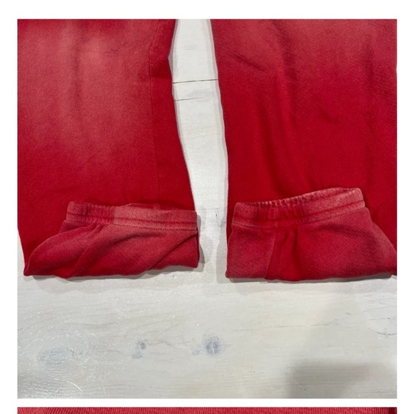 Michael Lauren red‎ brick crewneck and sweatpants set XS - Picture 7 of 10